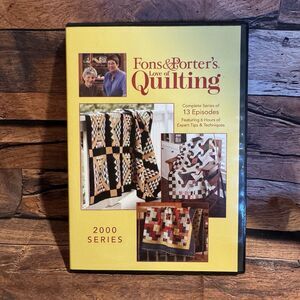 Fons & Porter's Love Of Quilting DVD 2000 Series Complete  13 Episodes Tips
